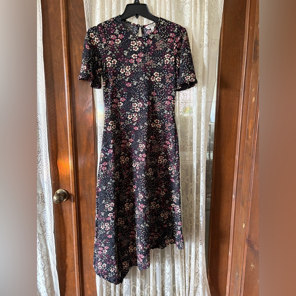 Miss Selfridge asymmetrical midi dress size 6
